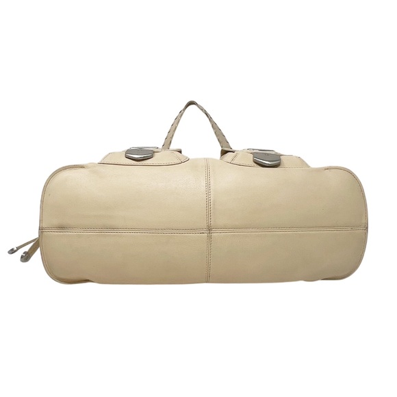 MICHAEL KORS Western Light Beige Leather Hobo Shoulder Handbag - Picture 12 of 12